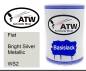 Preview: Fiat, Bright Silver Metallic, WS2: 500ml Lackdose, von ATW Autoteile West.